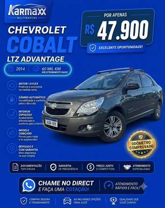 CHEVROLET COBALT 1.4 MPFI ADVANTAGE 8V FLEX 4P MANUAL CHEVROLET COBALT 1.4 MPFI ADVANTAGE 8V FLEX 4P MANUAL